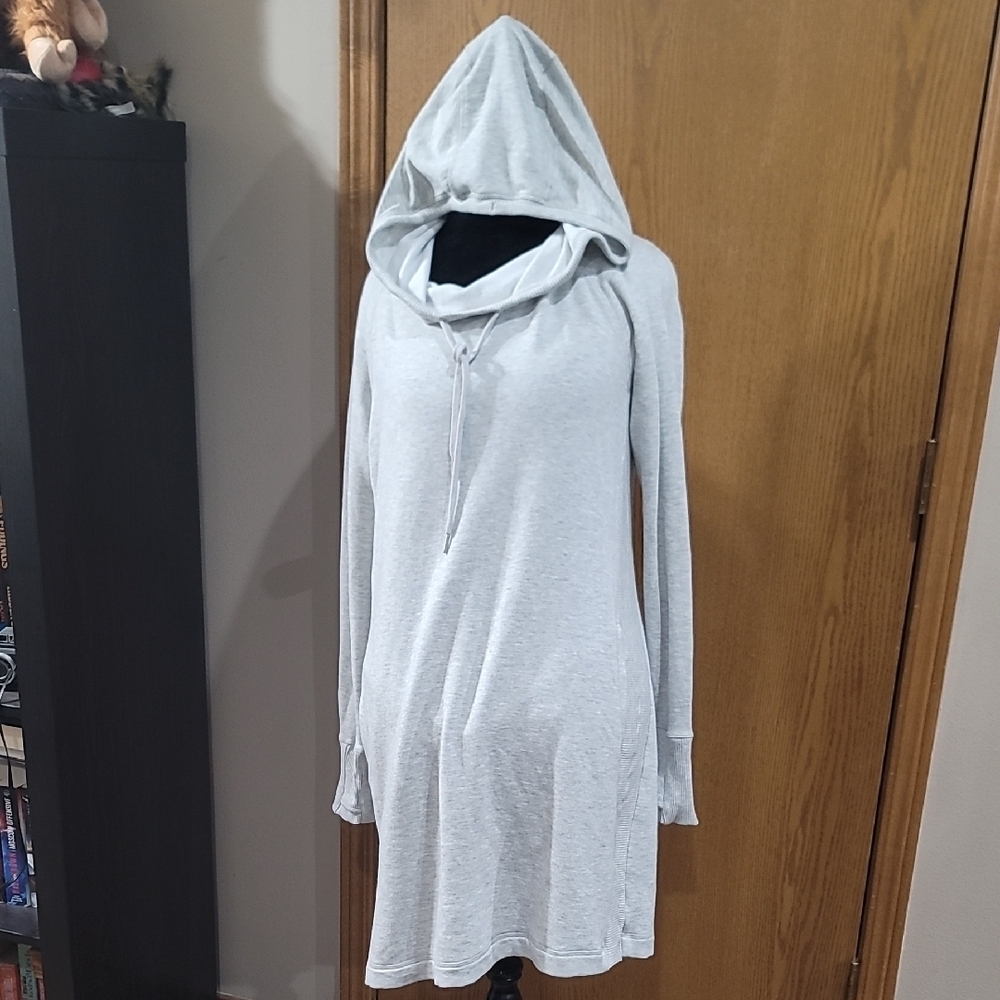 Athleta Light Gray Women's Hoodie Dress